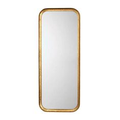 Reversible Position Gold Iron Capital Rectangle Wall Mirror Wall Mirrors LOOMLAN By Jamie Young Minimalist Mirrors, Hammered Iron, Leaner Mirror, Contemporary Wall Mirrors, The Company Store, Forging Metal, Modern Glam, Rounded Rectangle, Rectangle Mirror