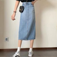 SPECIFICATIONS Material: Acrylic,Polyester Gender: WOMEN Fabric Type: Denim Dresses Length: Mid-Calf Decoration: Pockets Size Chart Please allow slight (±2cm)manual measurement deviation for the data. Description Title: 2022 New Denim Skirt Women Clothing Fashion Long Jeans Skirt Button A-Line Casual High Waist Skirts For Women Gender: Women's SkirtOccasion: Casual,Fashion,Vintage,StreetwearPattern Type: SolidColor: BlueSize: S M L XL 2XLPackages Contents: 1 Skirt Only Product Show The real colo High Waist Solid Denim Skirt, High-waisted Denim Skirt, Solid High-waist Denim Skirt, Solid Denim Skirt With Pockets, Casual Non-stretch Solid Denim Skirt, Casual Pencil Skirt With Button Closure, Casual Non-stretch Denim Skirt, Non-stretch Casual Denim Skirt, Solid Non-stretch Casual Denim Skirt