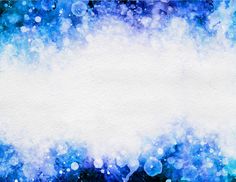 an abstract blue and white watercolor background with space for text or image in the center