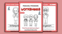 two worksheets for children to learn how to use the words in this book