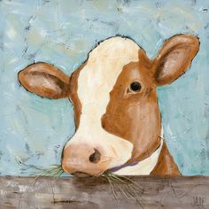 Daisy Poster Print - Jade Reynolds-VARPDX145337GG Image 1 Daisy Art, Cow Canvas, Artist Canvas, Big Canvas, Contemporary Paintings, Trademark Fine Art, Wrapped Canvas Art, Museum Art, High Quality Art Prints