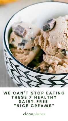 These luscious, creamy treats have either bananas or avocado as a base, but you won't miss all the sugar and cream. Mint Chocolate Chips, Bird Food, Nice Cream, Mint Chocolate, Vegan Chocolate, Healthy Dessert