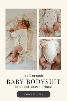 The Oolie Baby Bodysuit is a kimono-style onesie made from 100% GOTS-certified organic cotton, ensuring no harsh chemicals will touch baby's sensitive skin. Designed for easy on-and-off diaper changes and available in limited-edition hand-drawn prints, these organic baby bodysuits fit newborns aged 0-3 months. As with all Oolie clothing, this bodysuit is machine washable and made from sustainable materials, offering a safe choice for eco-conscious families. Organic Baby Clothes