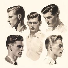 Nostalgic Elegance: Unveiling the Charm of 1940s Men's Hairstyles 1930s Hair, 40s Hairstyles, 1940s Hairstyles, Pompadour Hairstyle, Iconic Looks