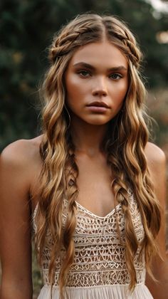 Trendy Peekaboo Vibes Boho Braids for Everyday Style 🎶 Boho Wedding Bridesmaids Hair, Braided Boho Hair, Boho Braids Long Hair, Long Hair With Braids Boho, Bohemian Braid, Braided Hairstyles Boho, Hippie Braids Hairstyles, Peakaboobraids Boho, Boho Braids With Synthetic Hair