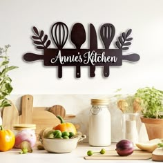 an image of a kitchen setting with utensils