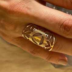 14k Solid Gold Kali Yantra Ring K (/Kli/; Sanskrit: , Iast: Kl), Also Known As Dakshina Klik (Sanskrit: ). Kali Is One Of The Hindu Goddesses. The Kali Yantra Is Used To Focus The Mind. The Goddess Kali Is Considered To Be The Master Of Death, Time, And Change & Is Seen As The Divine Protector The One Who Bestows Moksha Or Liberation. Claim Your Liberation And Master Your Precious Time With This Gold Codes Lux Ring, The Kali Yantra Dakshina Kali, Kali Yantra, Hindu Goddesses, Raw Amethyst Ring, Pandora Black, Goddess Kali, Dainty Wedding Ring, Unique Rings Vintage, Goddess Artwork