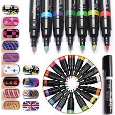 Nail Art Gel Pens. There are any references about Nail Art Gel Pens in here. you can look below. I hope this article about Nail Art Gel Pens can be useful for you. Please remember that this article is for reference purposes only. #nail #art #gel #pens Gel Art Designs, Nail Pens, Gel Polish Designs, Nail Polish Pens, Pen Painting, Nail Art 3d, Nail Pen, Gel Polish Manicure, Nail Art Gel