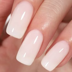 PRICES MAY VARY. JELLY STYLE - Are you still looking for a trendy nude gel polish for 2023? AILLSA milky white gel nail polish creates an understated yet premium translucent nude style for you.It can be used for daily life, work and dating. You can also use it as a base color to create your own French nail art. TIP OF USE - This is a jelly gel nail polish.A quick and light application will make the color more even. Most importantly, its color depth depends on your nail base color and the number Milky White Gel Nail Polish, Neutral Gel Nails, Nail Art French, White Gel Nails, Milky Nails, Nagellack Trends, Nude Nail Designs, White Nail Polish, Gel Nail Polish Set