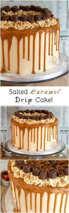 an image of salted caramel drip cake