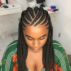 Fulani Hairstyles, Simple Fulani Braids, Micro Braids Hairstyles, High Fashion Hair, Twisted Hair