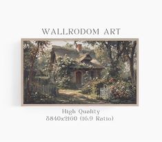 an image of a painting with the words walldrop art above it and below it