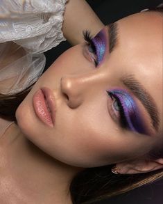 Mekap Mata, Purple Eye Makeup, Rave Makeup, Smink Inspiration, Makijaż Smokey Eye, Edgy Makeup, Creative Makeup Looks, Eye Makeup Art