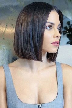 RX_1812_Short Hairstyles for 2019_Glass Bob Even Bob Haircut, Short Square Bob Haircut, Square Haircut Short, Same Length Bob, Short Hair Smoothing, Short Bob Hairstyles Straight, Bob Haircuts Straight Hair, Straight Cut Short Hair, Straight Short Bob Haircut