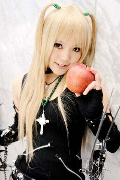 HOT Sell! Death Note AMANE MISA Long Cosplay Wig Light Golden wig + cap Misa Amane Cosplay, Asian Cosplay, Cosplay Tips, Manga Cosplay, Blonde Wig, Cosplay Wig, Best Cosplay, Womens Wigs, Cosplay Outfits