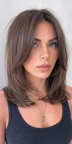 Balayage Bob, Brown Hair Inspo, Short Brown Hair, Hairstyles For Layered Hair, Haircuts For Medium Hair, Haircuts Straight Hair, Shades Of Brown