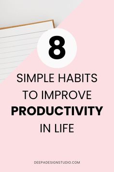 8 simple habits to improve productivity in life Simple Habits, Improve Productivity, My Happy Place, Happy Place