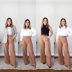 Work Pants Outfit, Fall Trendy Outfits, Womens Work Pants, Date Night Outfit Fall, Sweater Dress Outfit Winter, Petite Work Outfits, Wide Leg Outfit