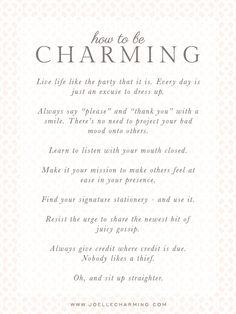 a wedding card with the words, love is charming in white and black lettering