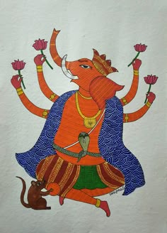 Ganesha Madhubani, Famous Landscapes, Temple Art