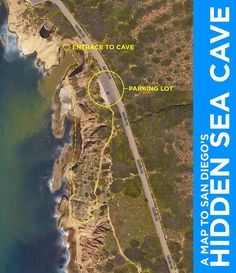 this is an aerial view of the parking lot at hidden cove in san diego, ca