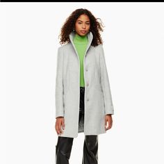 Wilfred Cocoon Coat In Heather Grey! Beautiful Warm Coat For Winter. Https://Www.Aritzia.Com/Us/En/Product/The-Cocoon-Coat/83754.Html?Dwvar_83754_color=6028 Cocoon Coat Aritzia, Wilfred Cocoon Coat, Aritzia Jacket, Cocoon Coat, Thick Sweaters, Grey Coat, Aritzia Wilfred, Heather White, Wool Blend Coat