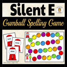 the game silent e gumball spelling game