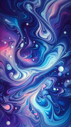 an abstract blue and purple background with bubbles