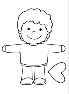 a black and white drawing of a boy holding his arms out in front of the camera