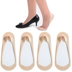 PRICES MAY VARY. ✓ ABOUT SIZE: 3 Sizes avaialble to fit most feet. If you have wide feet or need half size, we suggest ordering a size up ✓ THE TRULY NO SHOW SOCK: This is an EXTREMELY low cut sock with 0.67”/1.7cm wide cover, invisible in any low cut shoes such as flats, high heels, pumps, pointy shoes, ballet flats, stilettos, dress shoes, rothys, tieks... ✓ 100% NON SLIP NO SHOW SOCK: A Silicone Gel runs the whole inner edge of the sock that helps prevent from slipping or rolling down into yo Non-slip Flat Heel Slippers, Affordable Comfortable Flat Heel Slippers, Cheap Flat Heel Beige Sandals, Cheap Trendy Flat Heel Slippers, Cheap Flat Heel Slippers, Cheap Synthetic Heels With Cushioned Footbed, Cheap Non-slip Synthetic Flats, Cheap Open Toe Flats With Cushioned Footbed, Socks For Flats No Show