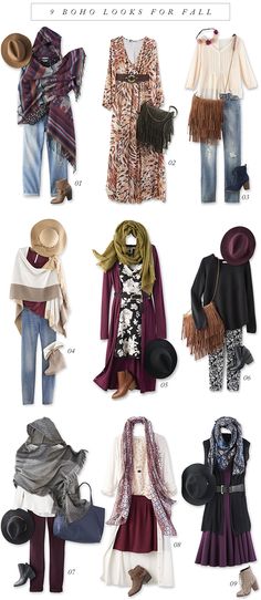 Boho Chic Outfits Fall, Vetement Hippie Chic, Stile Hippie Chic, Boho Chic Outfits Summer, Boho Chic Fall, Look Hippie Chic, Boho Fashion Winter, Stile Boho Chic