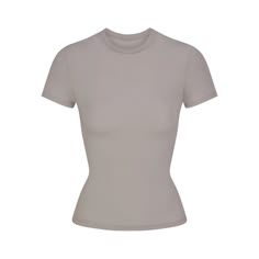 We Perfected The T-Shirt. Made With Our Signature Buttery-Soft Fabric With Incredible Stretch And A Second-Skin Feel, This Versatile Tee Molds To Your Body For The Most Flattering Fit Whether You're Dressing It Up Or Down. Features A Classic Crew Neck And Short Sleeves. Clothing Mockup, Boyfriend T Shirt, T-shirts & Tank Tops, Grey Tee, Short Sleeve T Shirt, Grey Shirt, Second Skin, Soft Fabric