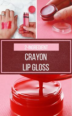 This DIY Lip Gloss Won't Break The Bank But It Will Break Some Crayons Diy Toiletries, Lip Gloss Recipe, Gloss Diy, Diy Lip Balm Recipes, Sugar Skull Halloween, Lip Scrub Diy, Lip Balm Recipes