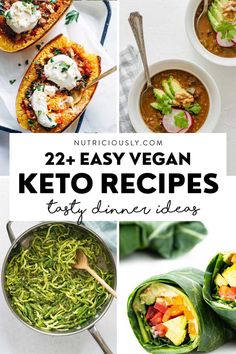 the 25 easy vegan keto recipes for dinner