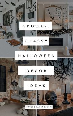 halloween decor with spooky, classy, and scary decorations