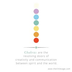 the chakras are the revolving doors of creativity and communication between spirit and the world