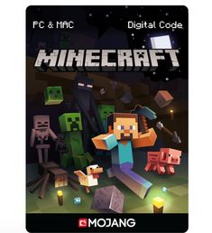 the cover art for minecraft pc and mac