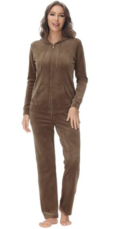 PRICES MAY VARY. 【Ultra Soft and Stretch Velour Fabric】This women sweatsuit set is made of smooth durable stretchy velour fabric which is comfortable and soft to touch. This 2 piece velour jogging suit allows you to feel relaxed and free from any constraints 【2 Piece Velour Sweatsuit】 This versatile sweatsuit set provides you a sporty and casual look. If you are in search of a set for outdoor and indoor wear, then these trendy sweatsuits are just for you 【Full Zip Jacket】 The hoodie Sweatshirt b Women Sweatsuit, Tracksuits Outfits, Velour Leggings, Tracksuit Outfit, Velour Tracksuit, Velour Hoodie, Sweatsuit Set, Jogging Suit, Tracksuit Set