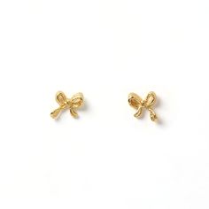 For a touch of playful elegance, our charming Bowie Gold Stud is just what you need! This whimsical piece adds understated cuteness to any earring collection. Let its sweet and sophisticated design elevate your everyday look. 14k Gold Plated (1 Micron Thick)  Sterling Silver Base  E-coating for a premium finish  Lead & Nickel Free Feminine Yellow Gold Earrings For Gift, Feminine Yellow Gold Earrings Gift, Feminine Gold Sterling Silver Earrings, Cute Gold Sterling Silver Earrings, Small Gold Cute Earrings, August Birthstone Jewelry, July Birthstone Jewelry, Earring Collection, Jewelry Ring Box