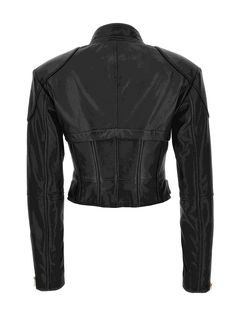 Versace Jeans Couture leather jacketComposition: 100% Leather Versace Leather Jacket, Versace Sneakers, Self Portrait Dress, Versace Jeans Couture, Versace Jeans, Leather Jacket Black, Gianni Versace, Sneaker Wedge, Sneaker Brands