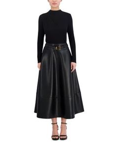 Bcbgmaxazria Faux Leather Belted Maxi Skirt Womens Maxi Skirts, Faux Leather Belts, Leather Belt, Maxi Skirt, Womens Skirt, In Store, Pick Up, Buy Online, Faux Leather