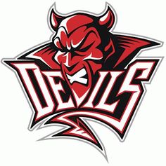 the devil logo on a white background