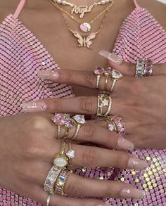 ✧˖°. Chvker Jewelry, Nail Bling, Xoxo Jewelry, Aesthetic Nail, Dope Jewelry Accessories, Hyper Feminine, Jewelry Accessories Ideas, Dope Jewelry, Jewelry Fashion Trends