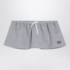 Miu Miu Shorts, Miu Miu Mini Skirt, Miu Miu Skirt, Cotton Mini Skirt, Plaid Pleated Mini Skirt, Drawstring Skirt, Pocket Skirt, Winter Fashion Outfits Casual, Special Clothes