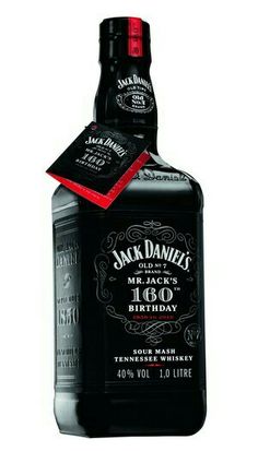 a bottle of jack daniels black's birthday liquor