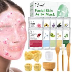 Vaseline Face Mask, Jelly Skincare, Good Face Masks, Peel Off Face Masks, Stalking Stuffers, Jelly Facial, Rose Vampire, Hydrojelly Mask, Jelly Face Mask