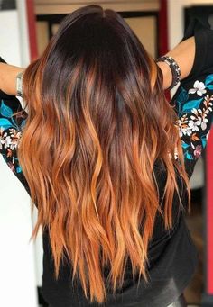 Photo Ombre, Copper Hair Dark, Red Balayage Hair, Ginger Hair Color, Hair White, Hair Ombre, Copper Hair Color, Hair Color Auburn, Ombré Hair