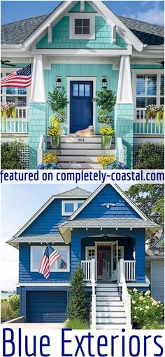 blue exterior paint colors for houses