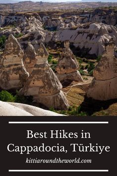 the best hikes in cappadocia, turkey with text overlaying it