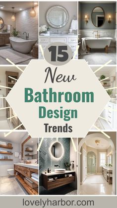 15 New Bathroom Design Trends For 2024 And 2025 Bathroom Trends 2025, Trending Bathroom Ideas 2024, Bathroom 2024 Design Trends, 2025 Bathroom Trends, European Bathroom Ideas, 2024 Bathroom Trends, Modern Bathroom Design Latest Trends, Dream Bathrooms Modern, Stunning Bathroom Ideas